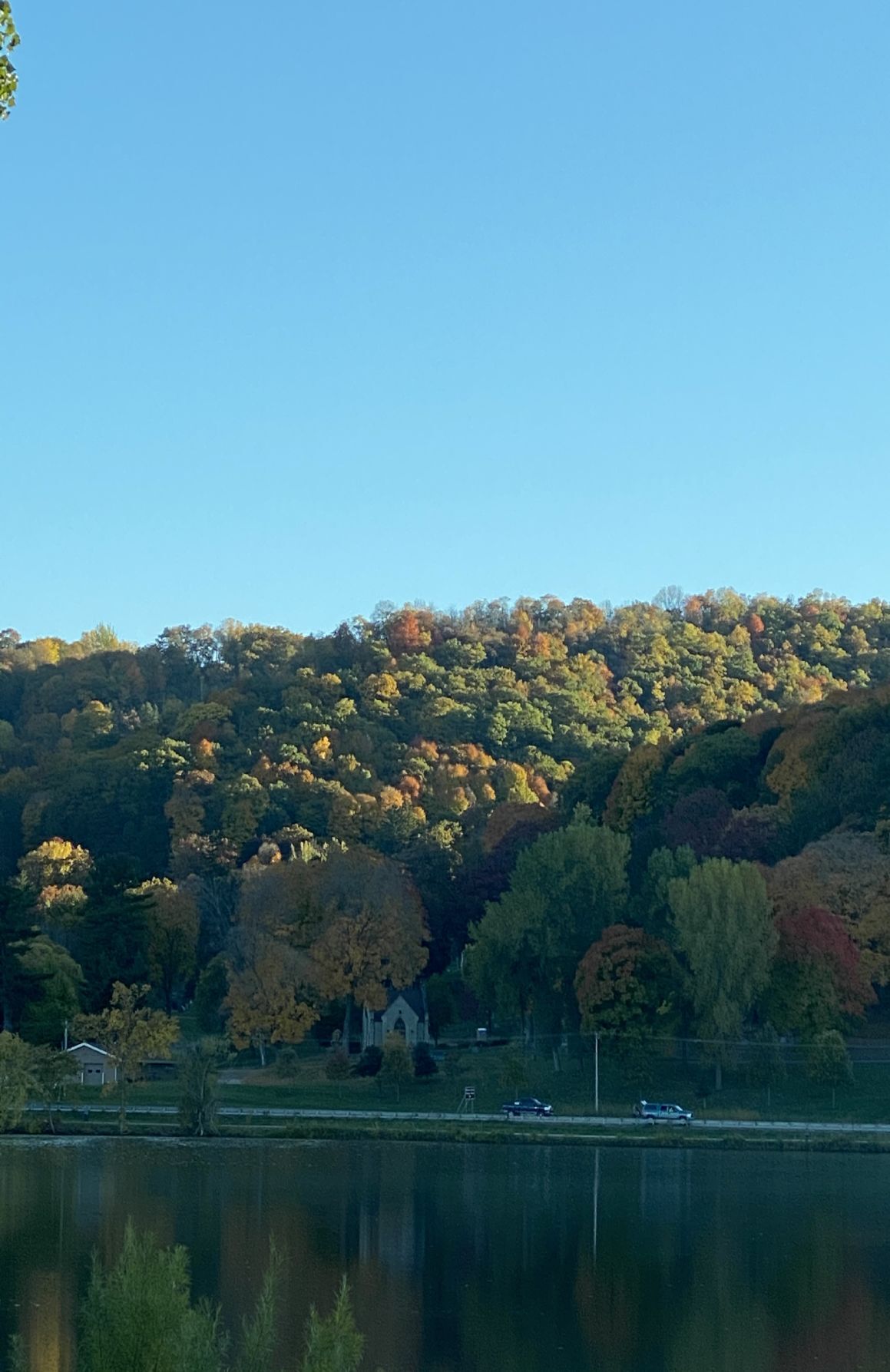 Bluffviewing from the lake
